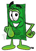 Cartoon Dollar bill